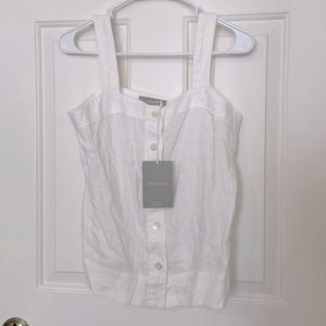 Everlane 100% white linen shirt